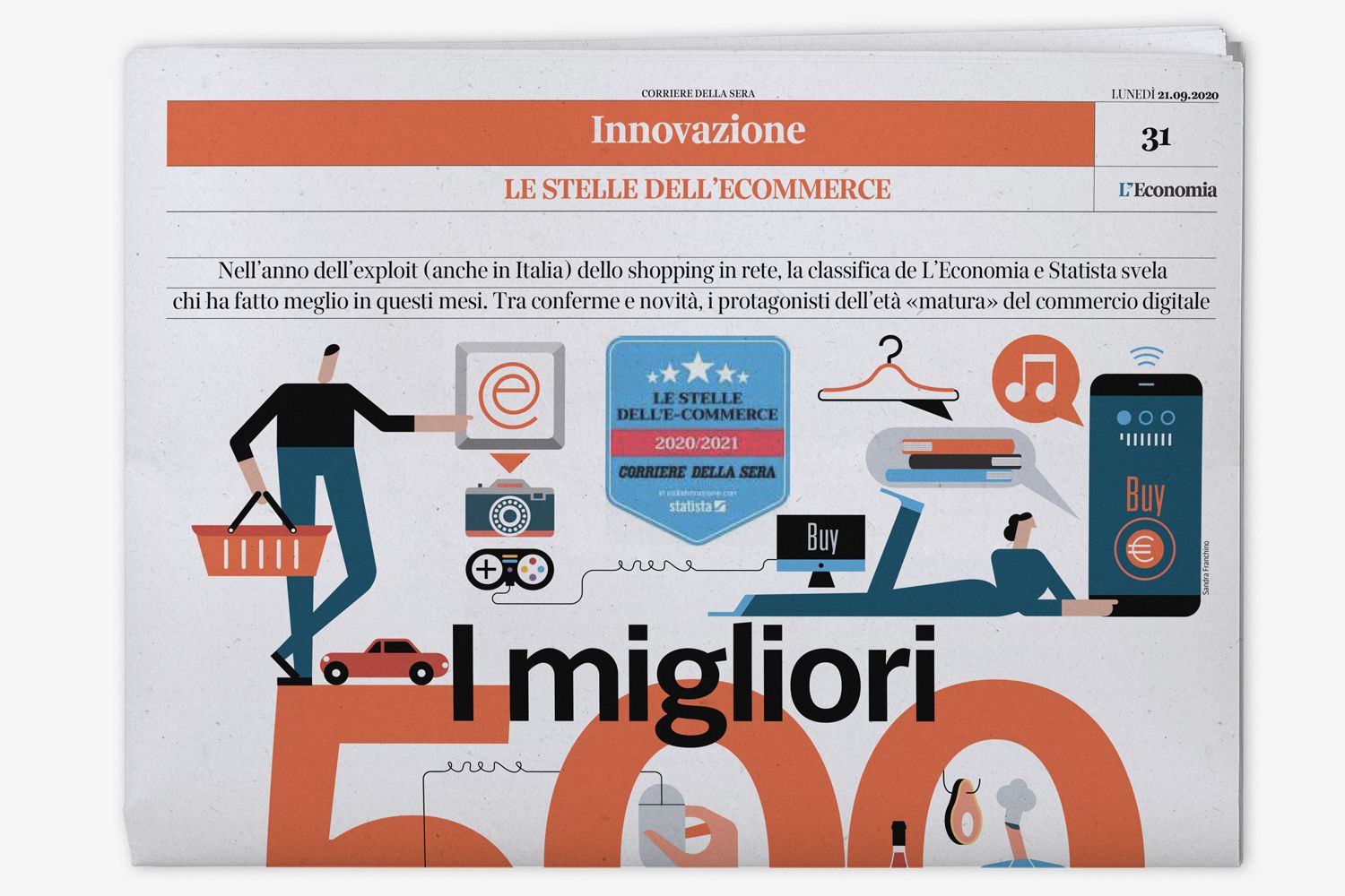 I migliori 500 negozi online: Offertecartucce.com si aggiudica il terzo posto nella categoria "Forniture per ufficio"​