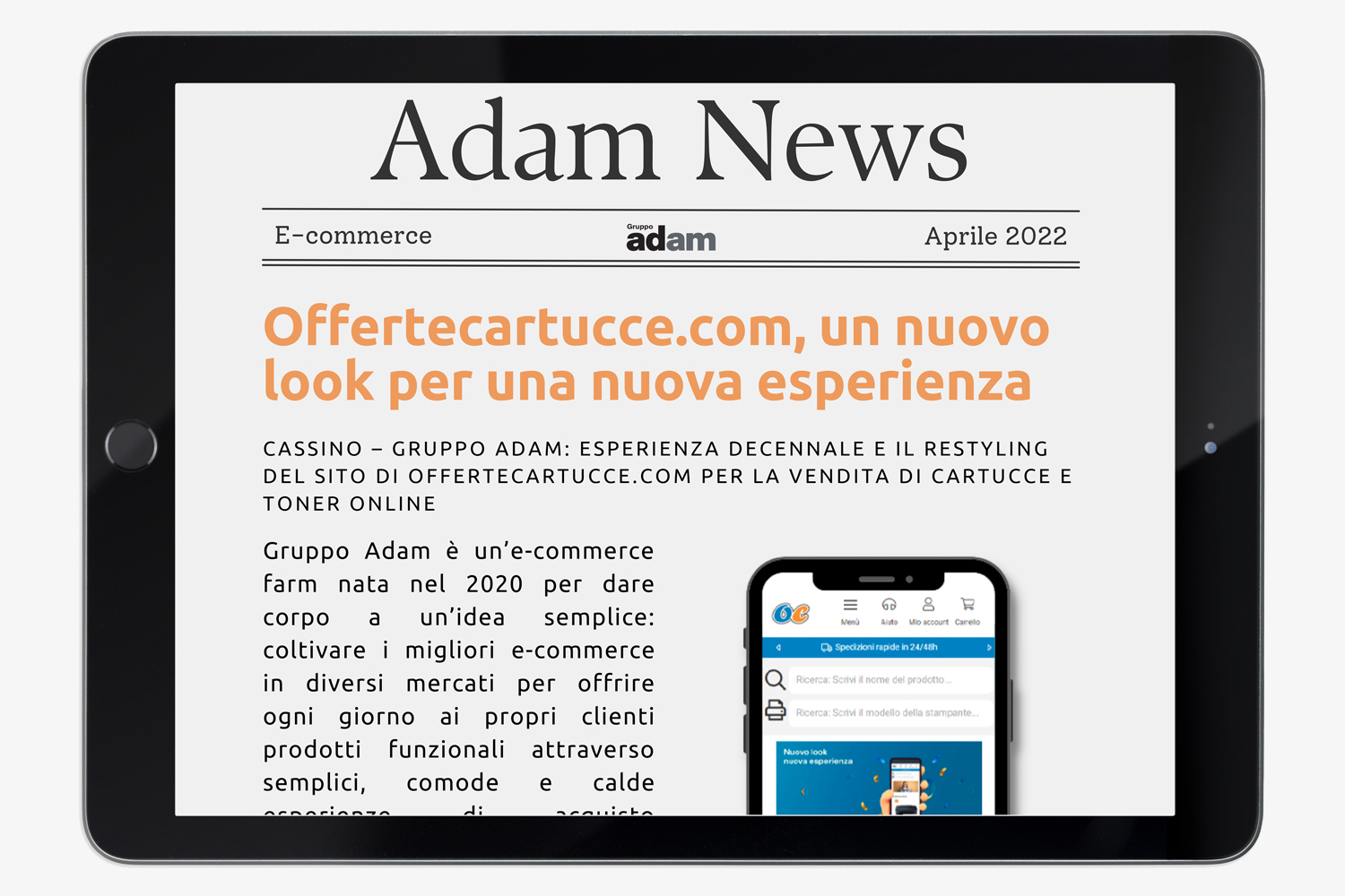 Offertecartucce.com, un nuovo look per una nuova esperienza